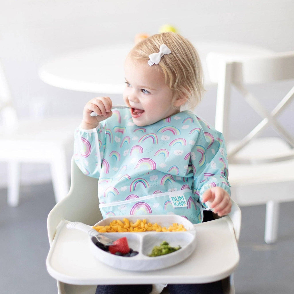 Sleeved Bib: Rainbows