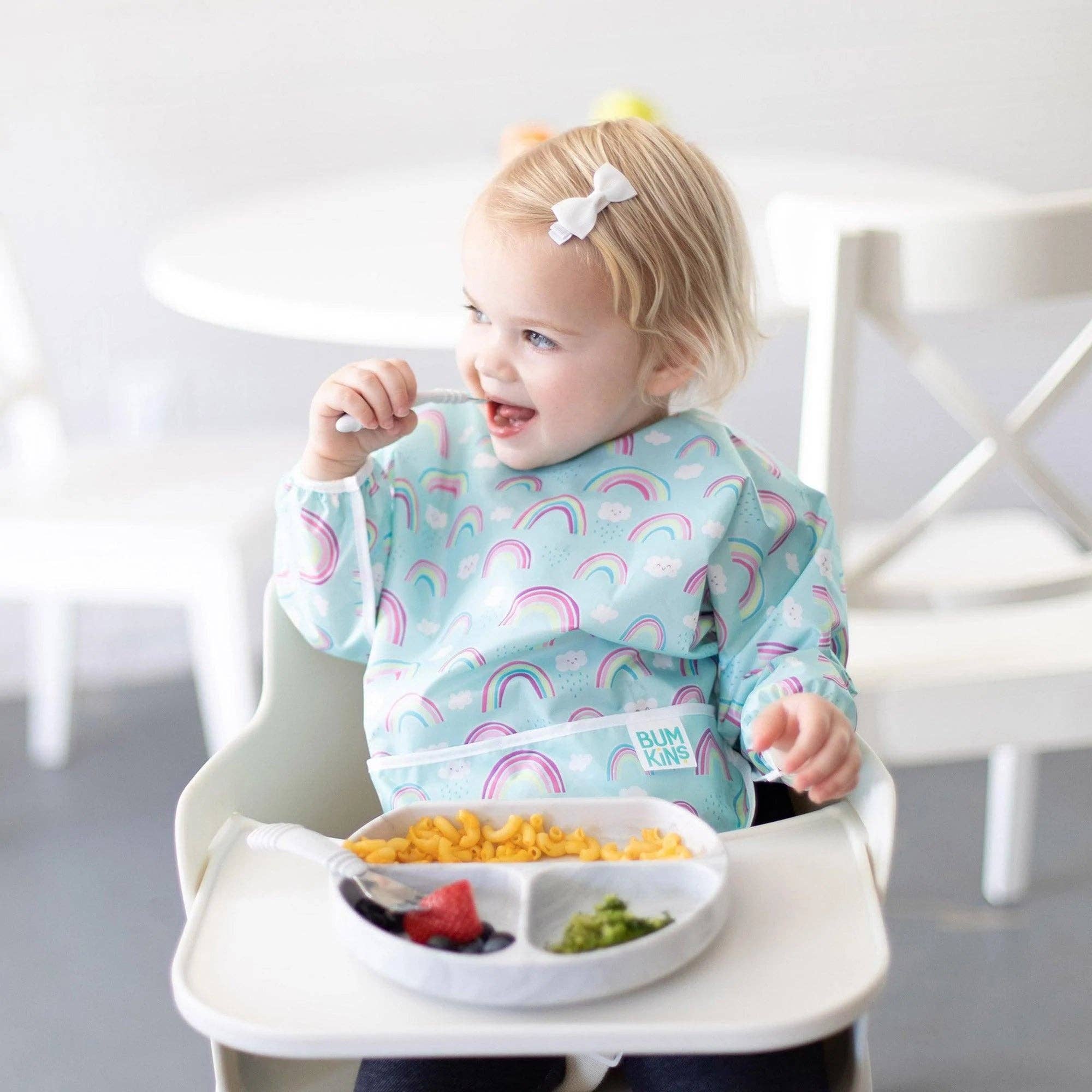 Sleeved Bib: Rainbows