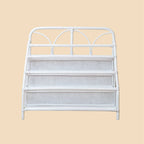 Handcrafted- Elena Kids Montessori Bookshelf (White) -Rattan