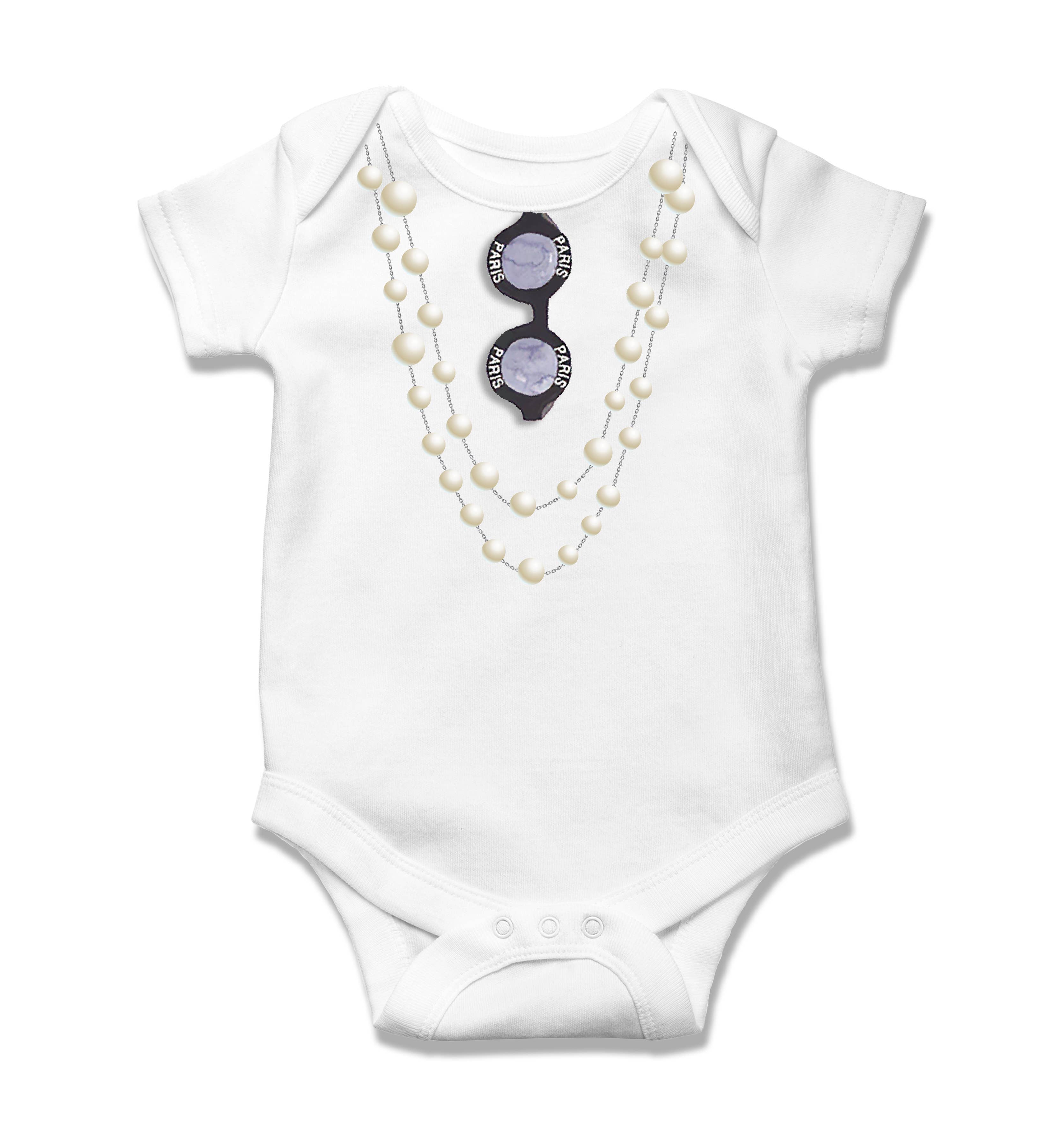 Baby Onesie - Pearl Necklace