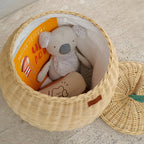 Handcrafted - Apple Basket (Natural) Medium - Rattan Wicker