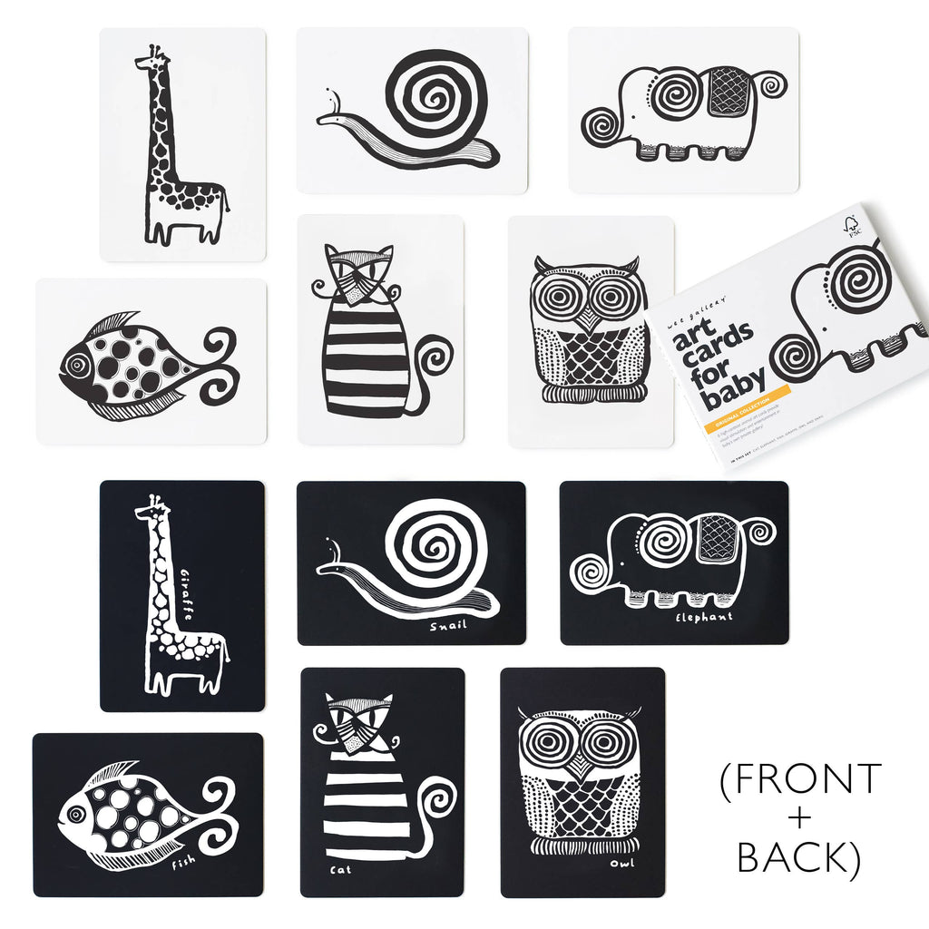 Art Cards for Baby - Original Animals - Infant Flash Cards