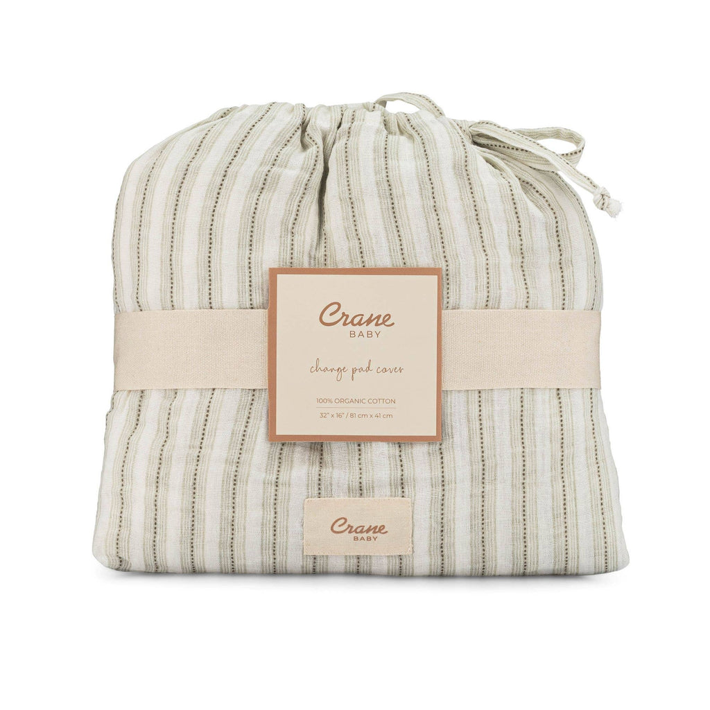Organic Cotton Stripe Change Pad Cover
