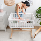 Wooden Bedside Bassinet Sleeper for Babies by Comfy Cubs