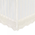 Off-White Lace Scallop Crib Skirt