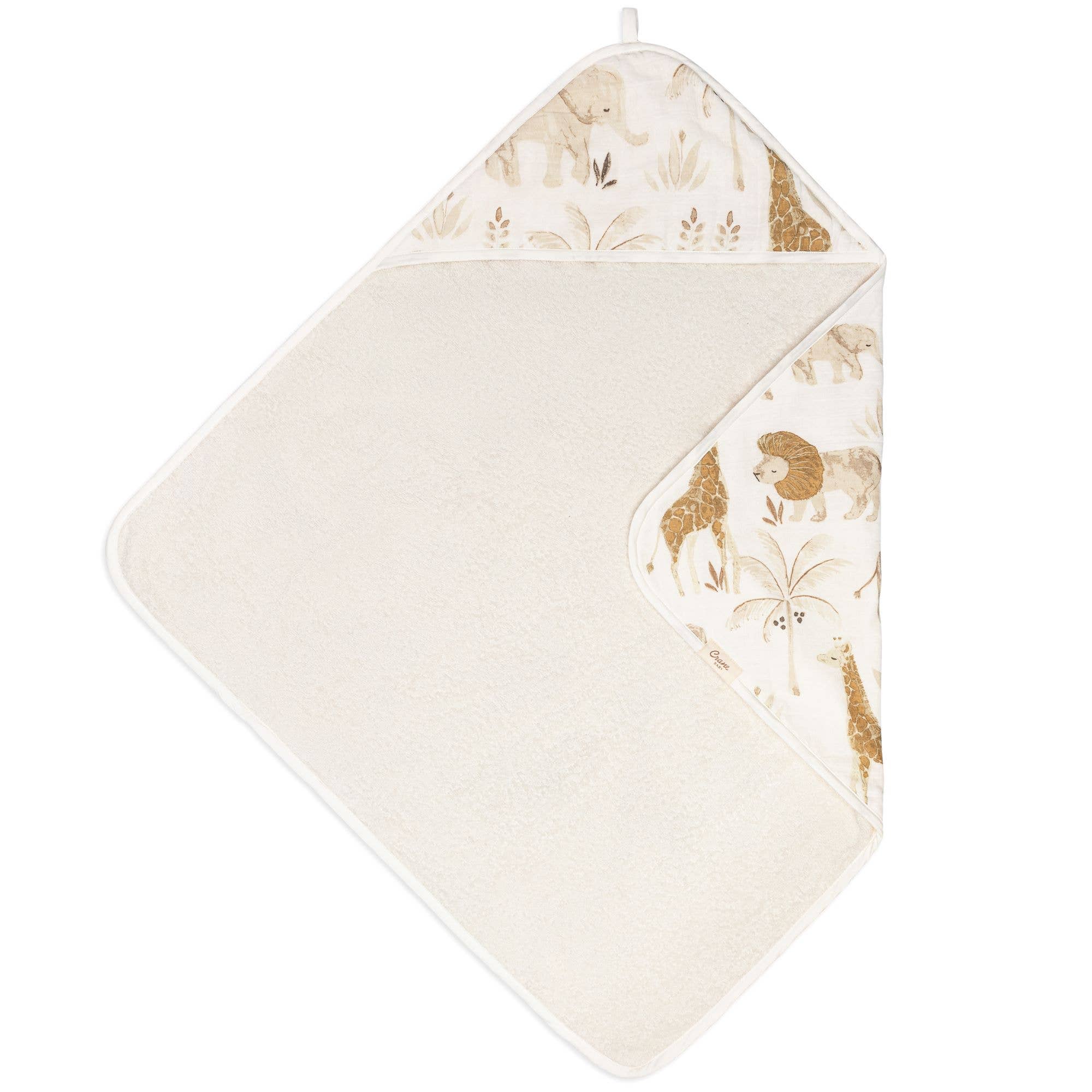 Kendi Baby Hooded Towel (Safari Animal)