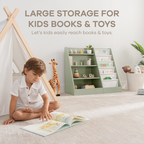 Kids Montessori Book Shelf, Shelves for Toys by Comfy Cubs