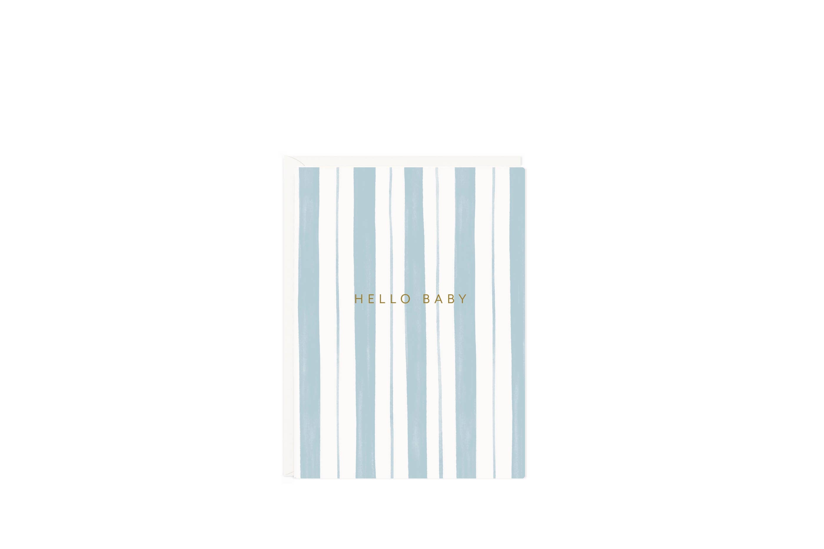 Baby Stripes Blue Mini Card