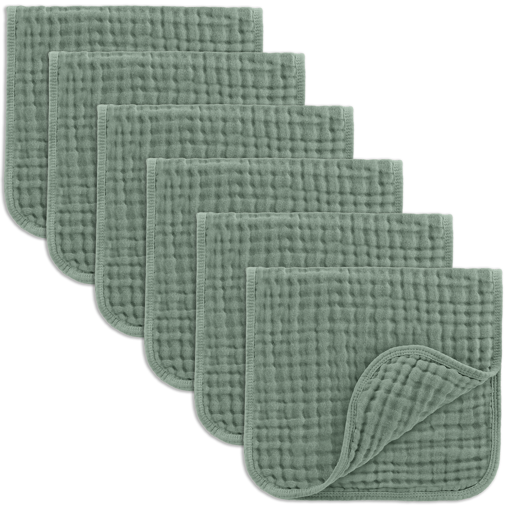 Baby Burp Cloths - 100% Muslin Cotton by Comfy Cubs
