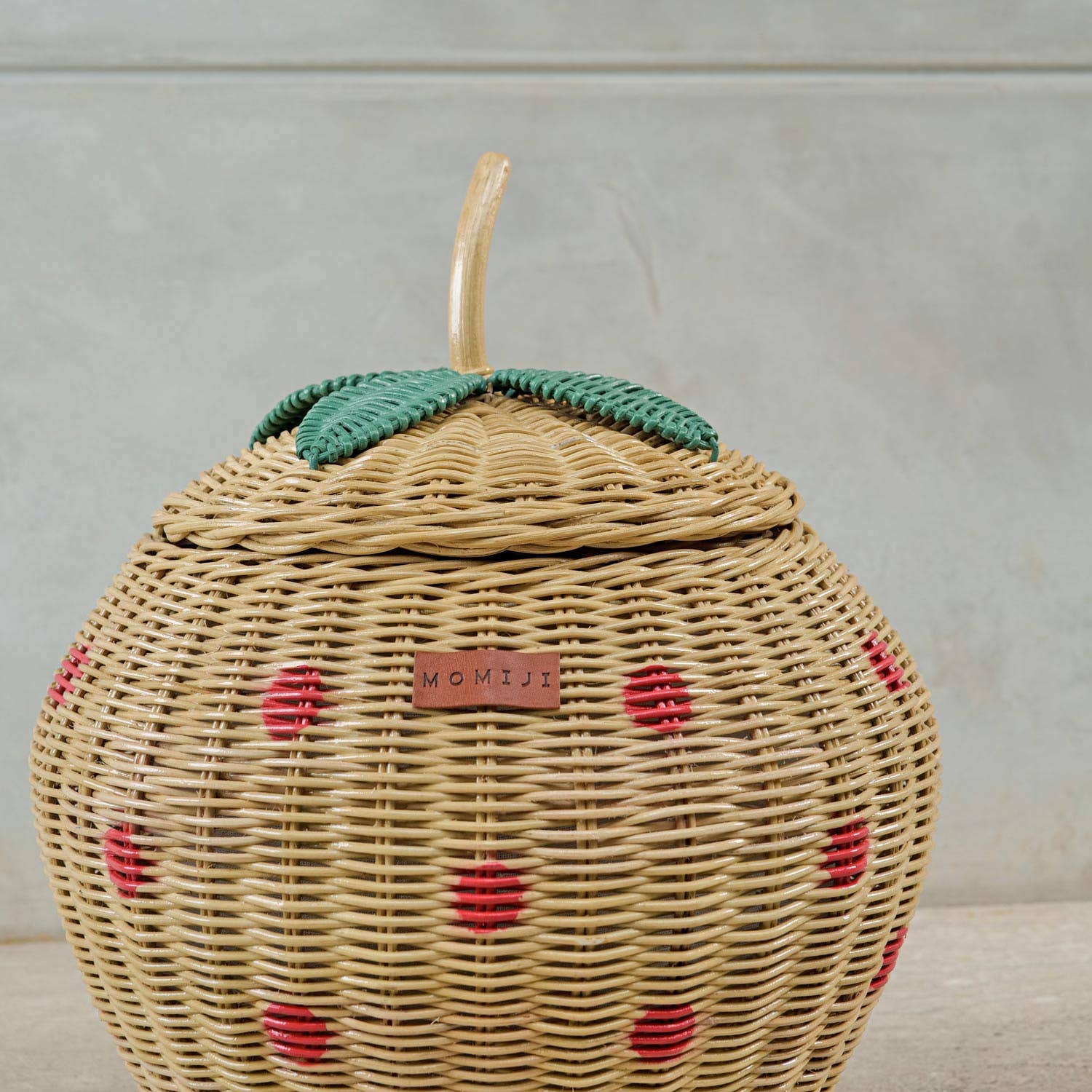 Handcrafted - Strawberry Storage Basket - Rattan Wicker