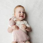 Onesie Pink Bow Baby Bodysuit Organic Graphic Tee Gift
