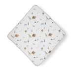 Cotton Infant Hooded Towel- Party Animals