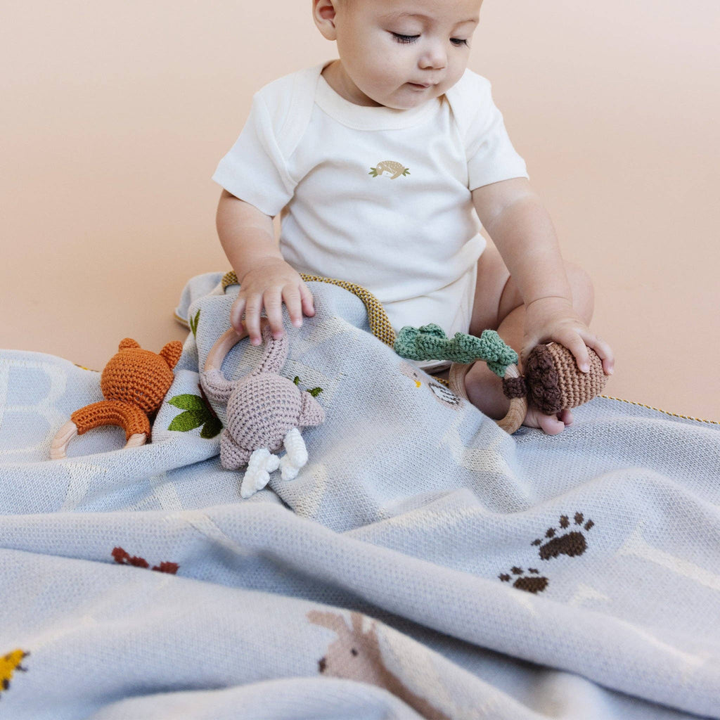 Blanket ABC Woodland Baby Organic Cotton Christmas Gift