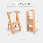 Kids Step Stool for Ages 3+ by Comfy Cubs