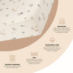 Cove Fitted Crib Sheet (Sea Life)