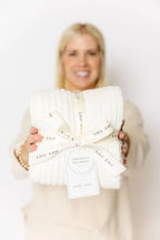 Chenille Blanket- White
