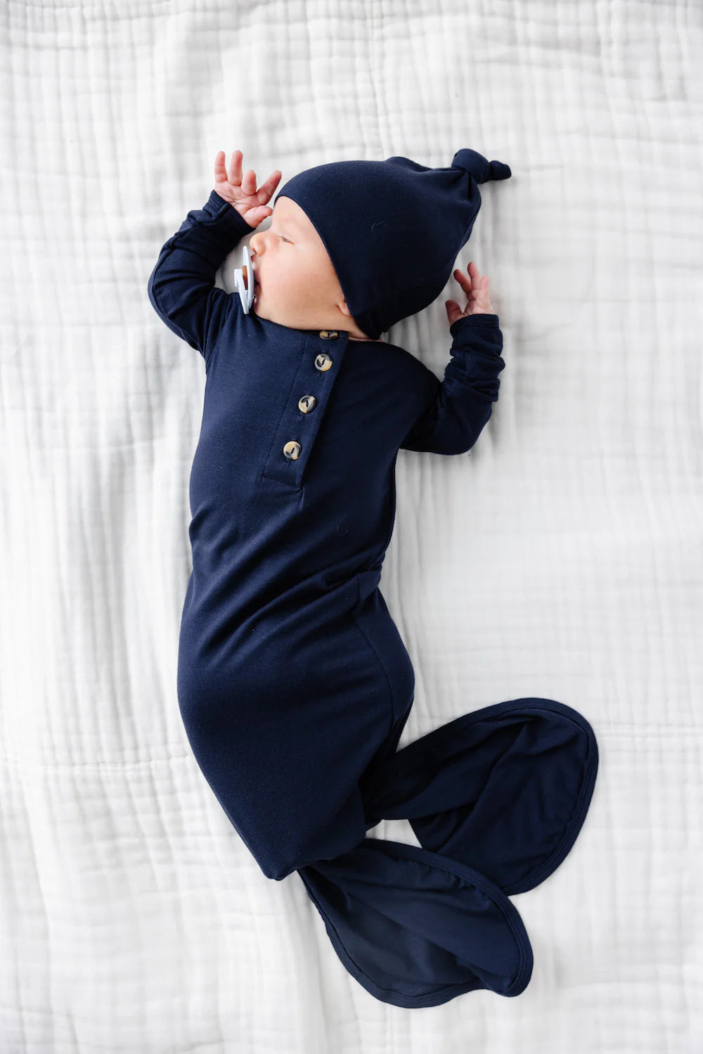 Harvey Knotted Gown - Newborn-3 Month