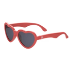 Heart Sunglasses in Candy Apple Red | Smoke Lenses 0-2