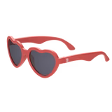 Heart Sunglasses in Candy Apple Red | Smoke Lenses 0-2