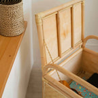 Handcrafted - Mia Storage Bench Trunk - Rattan Wicker