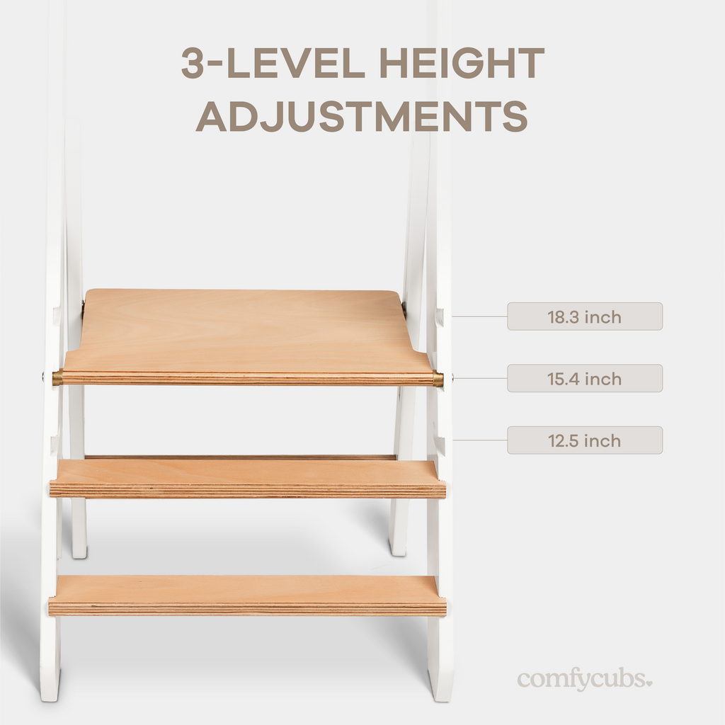 Kids Step Stool for Ages 3+ by Comfy Cubs