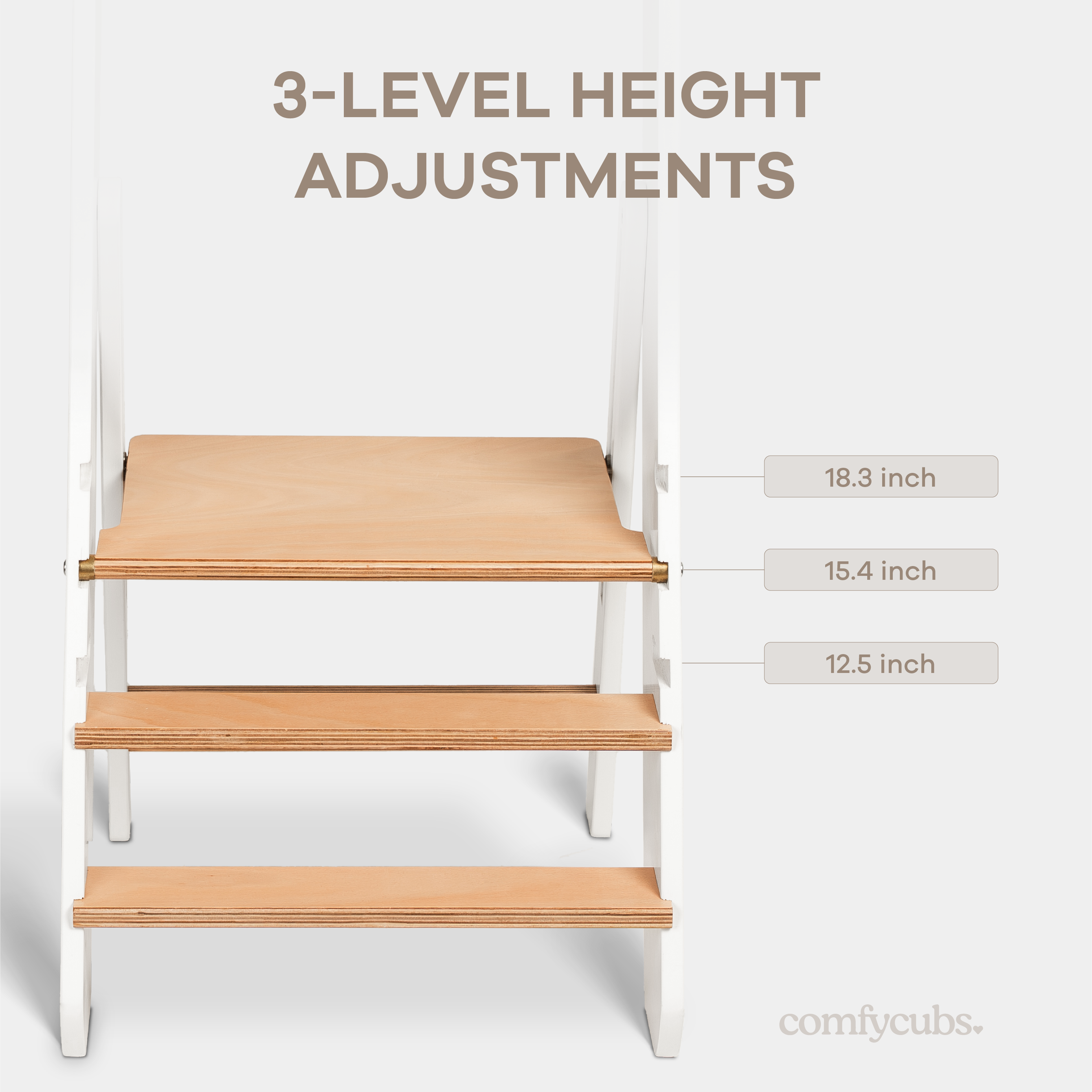 Kids Step Stool for Ages 3+ by Comfy Cubs