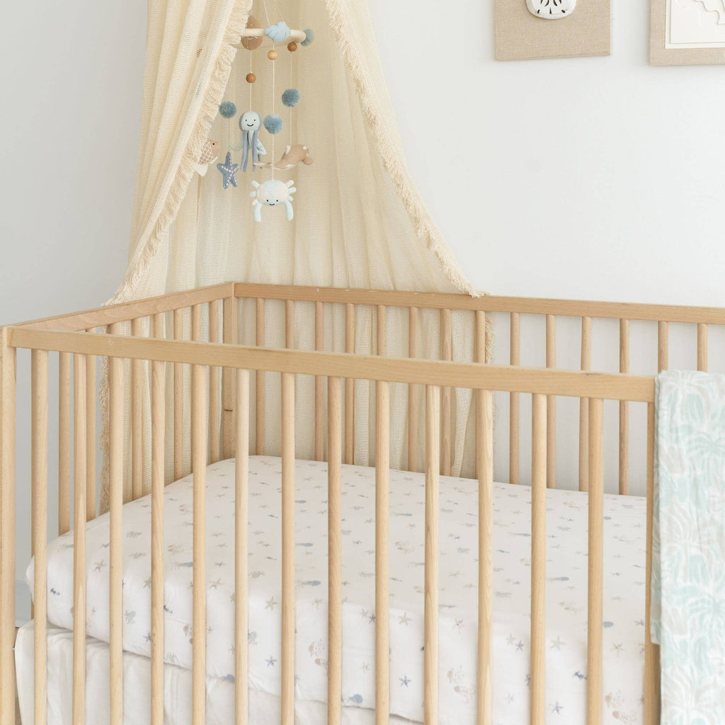 Cove Fitted Crib Sheet (Sea Life)