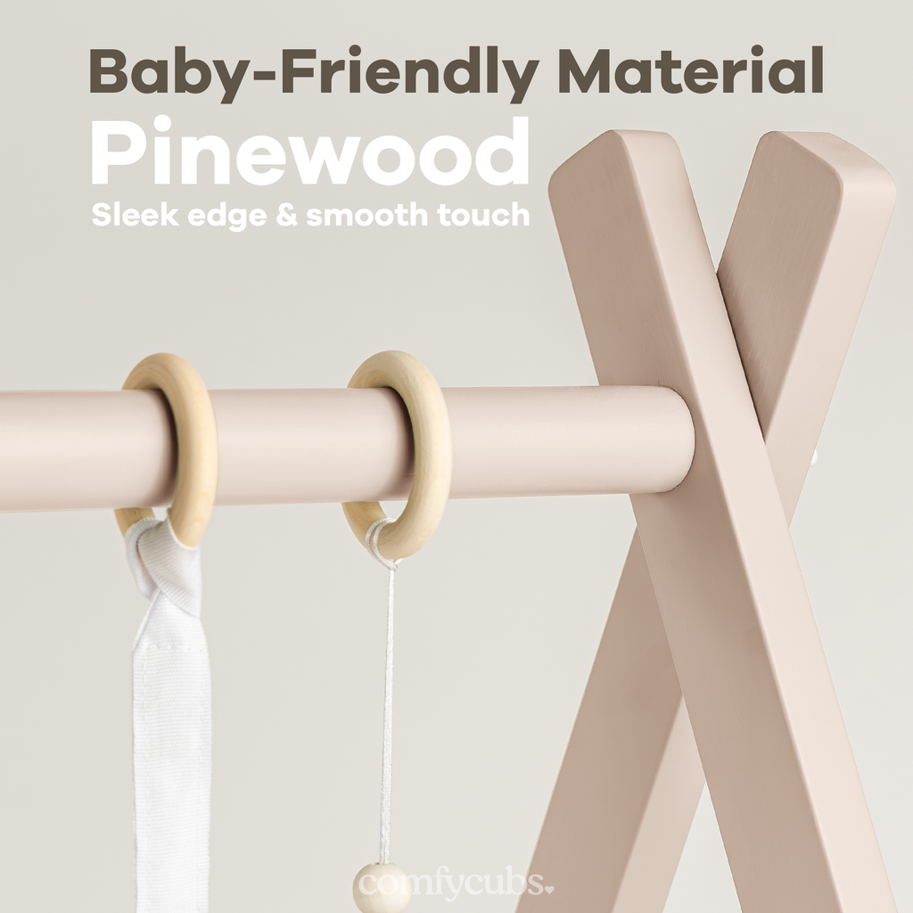 Wooden Baby Play Gym, Baby Activity Gym by Comfy Cubs
