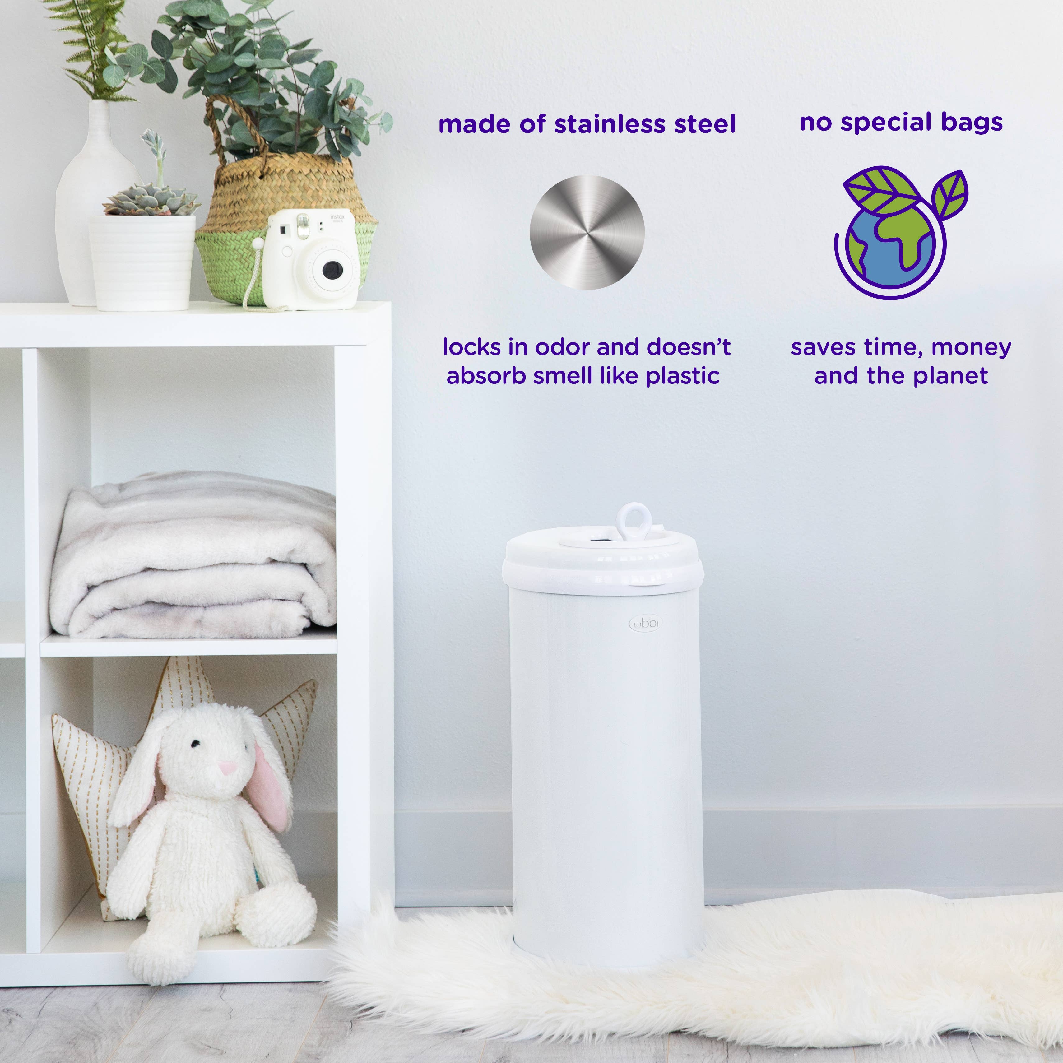 Cloudy Blue Diaper Pail