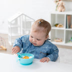 Sleeved Bib: Vintage Denim