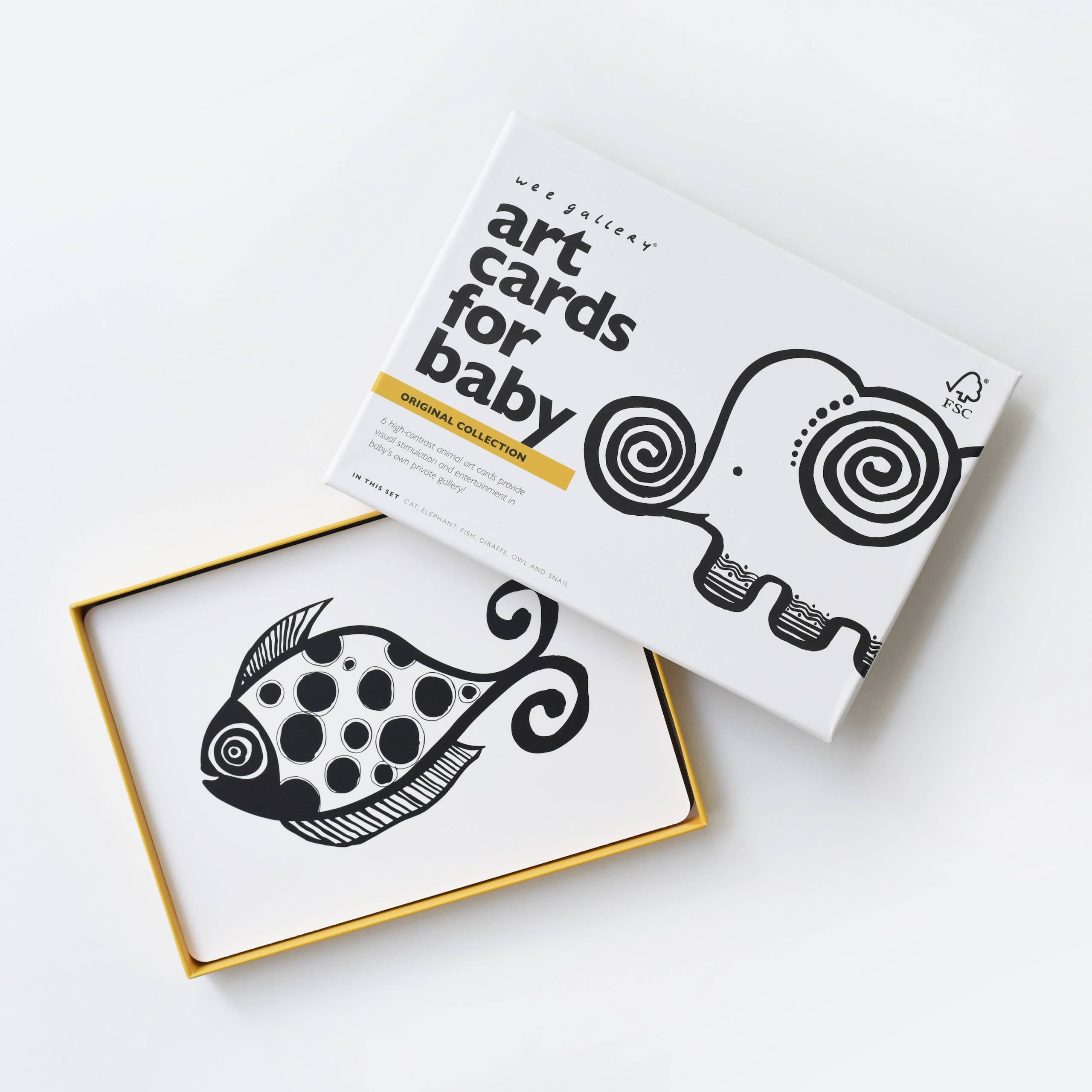 Art Cards for Baby - Original Animals - Infant Flash Cards