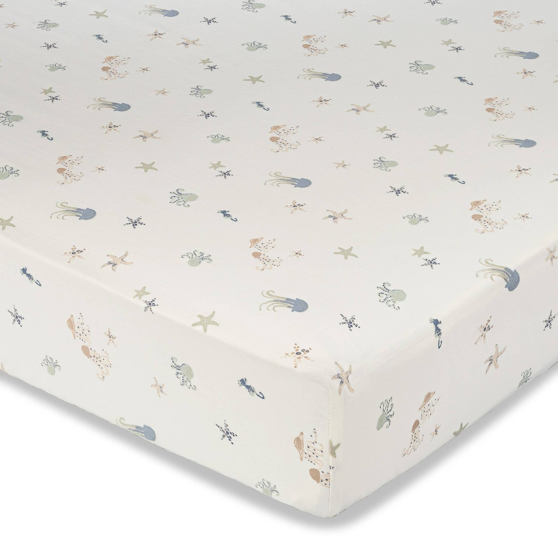 Cove Fitted Crib Sheet (Sea Life)