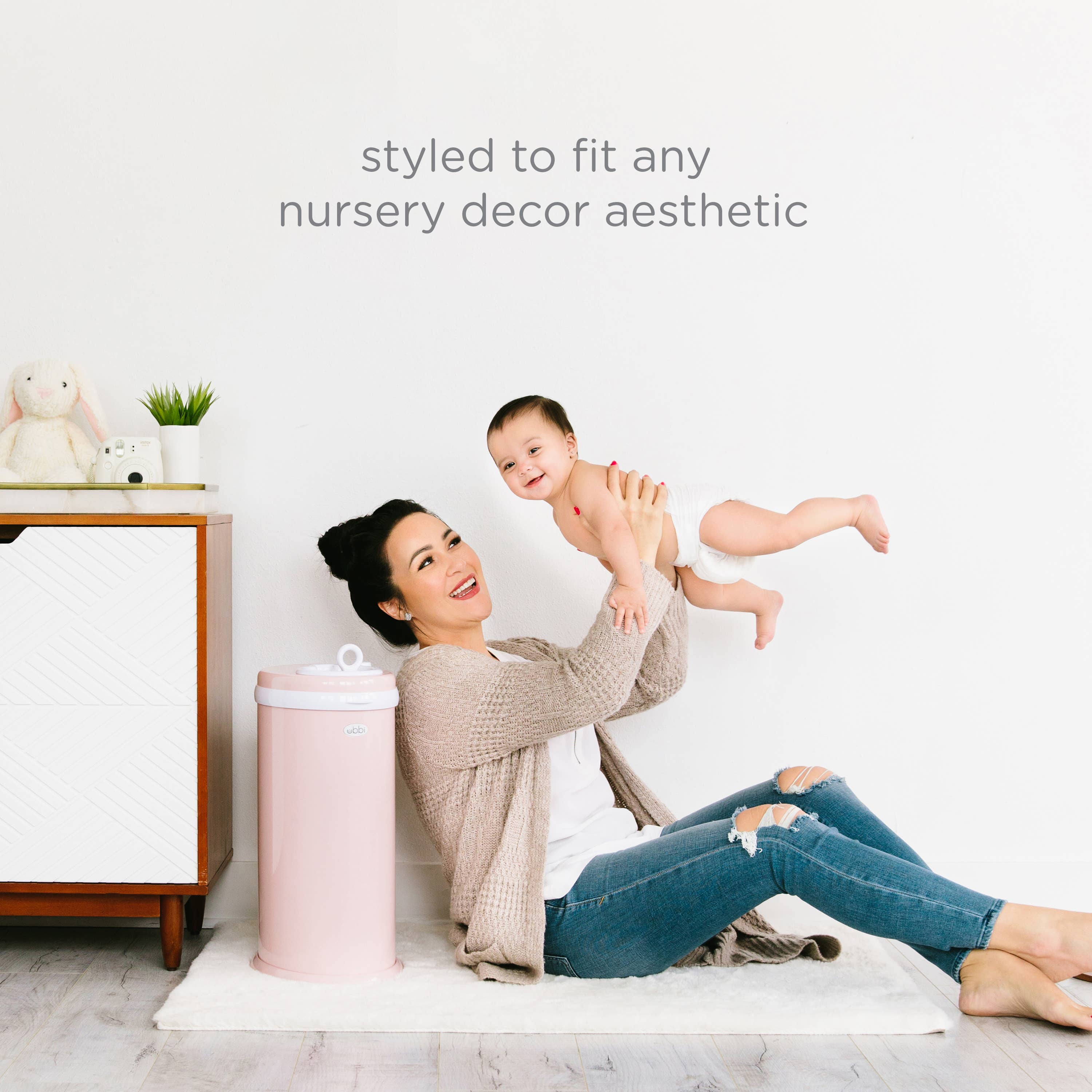 Blush Pink Diaper Pail