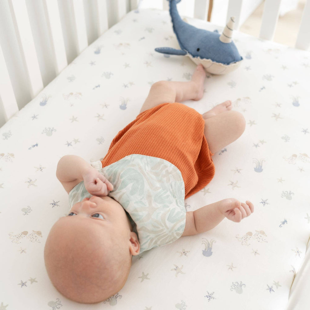 Cove Fitted Crib Sheet (Sea Life)