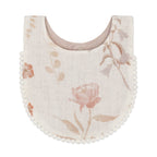 Violet Floral Cotton Baby Bib Set (3 Pack)