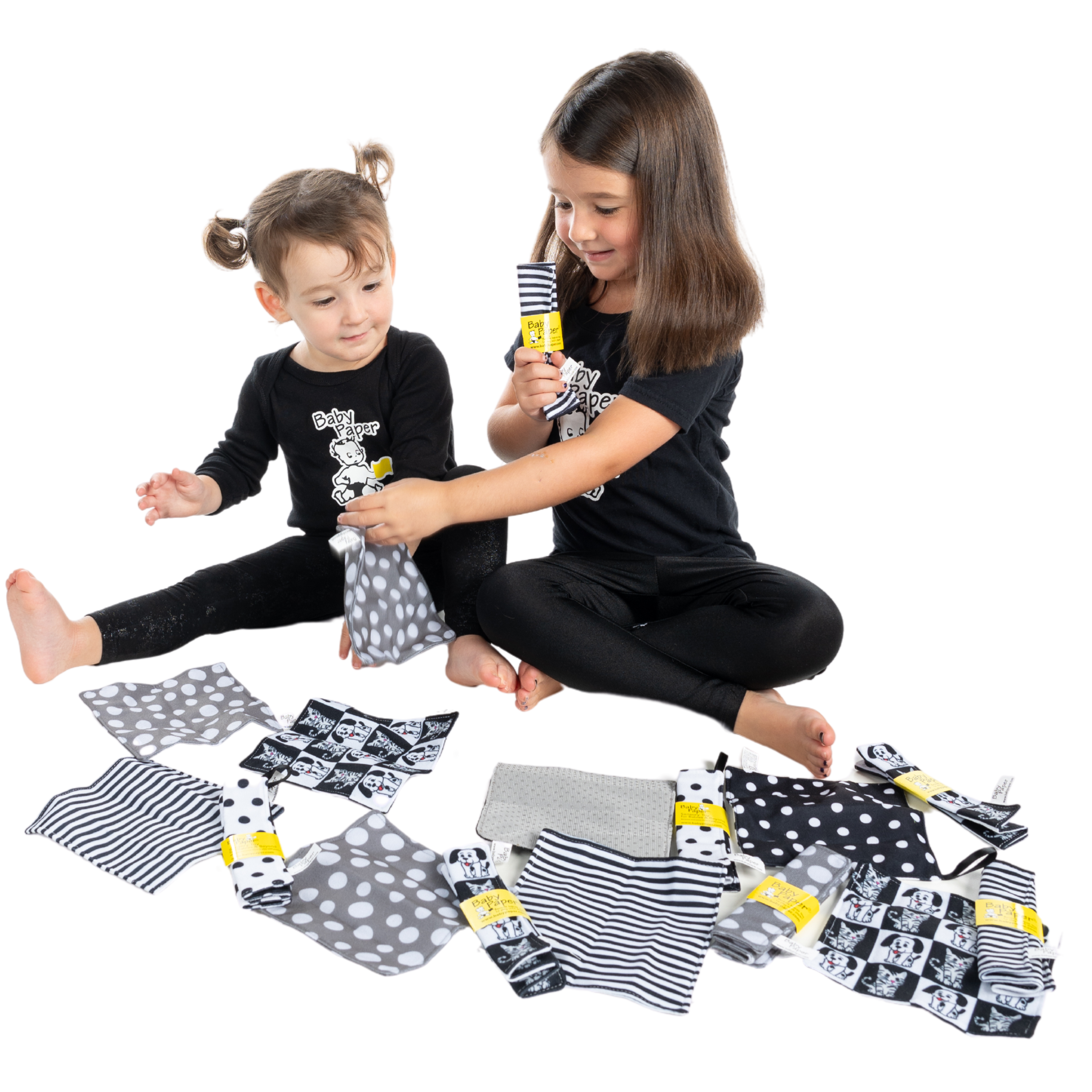 Black & White Stripe Baby Paper
