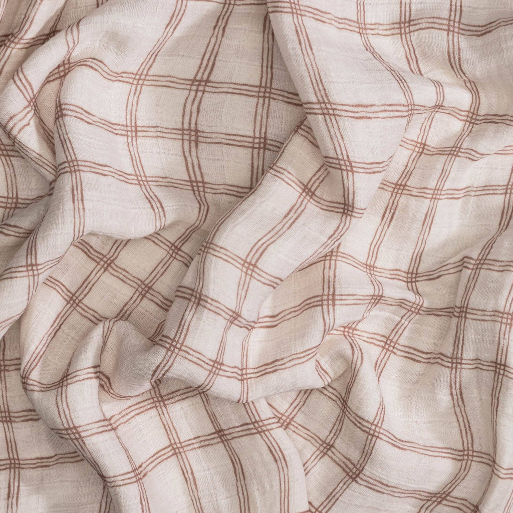 Charlie 2-pc. Farmhouse Goose/Check Swaddle Set