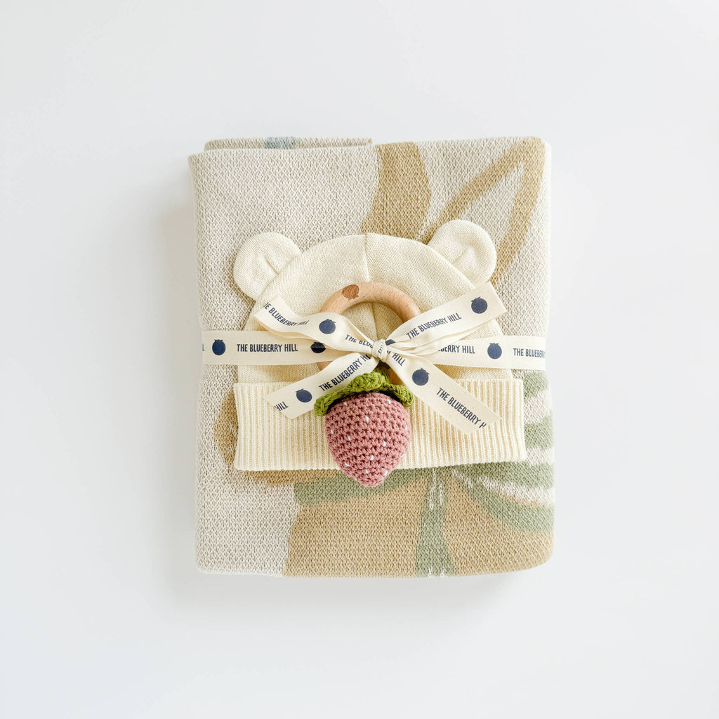 Blanket Pastel Bunny Cotton Baby Decor Gift Spring