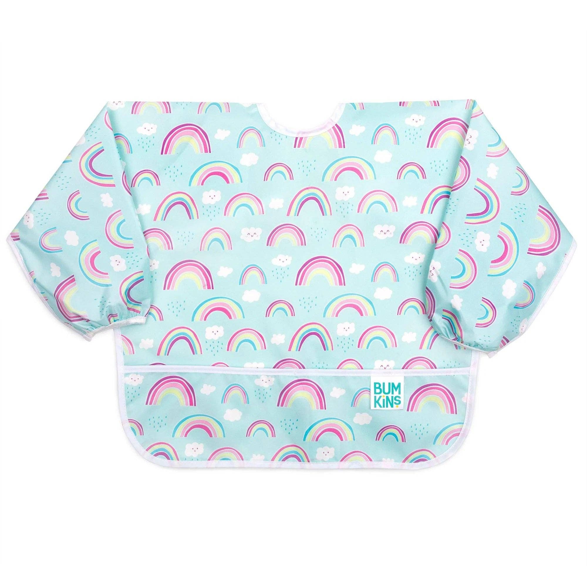 Sleeved Bib: Rainbows