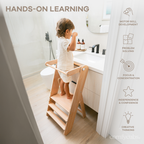 Kids Step Stool for Ages 3+ by Comfy Cubs
