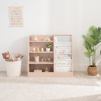Kids Montessori Book Shelf, Shelves for Toys by Comfy Cubs