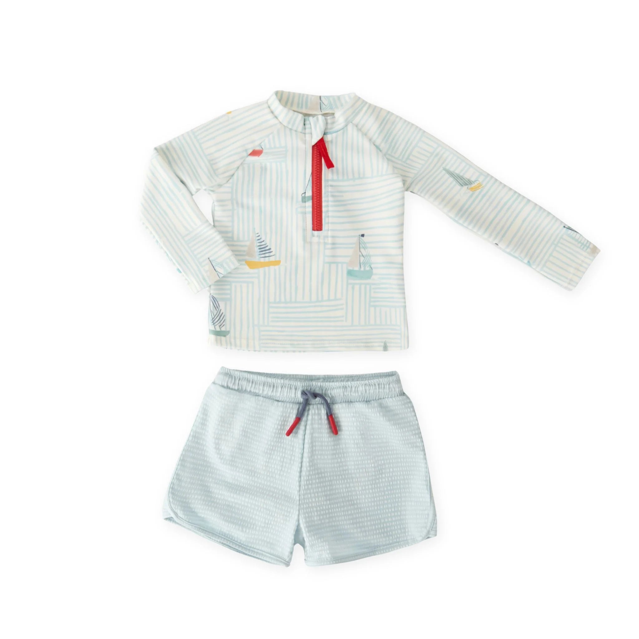 Swim Rash Guard and Short- Set Sail