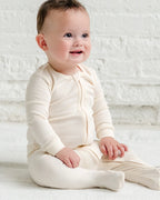Peyton Zipper Sleeper- Ivory