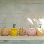 Handcrafted - Strawberry Storage Basket - Rattan Wicker
