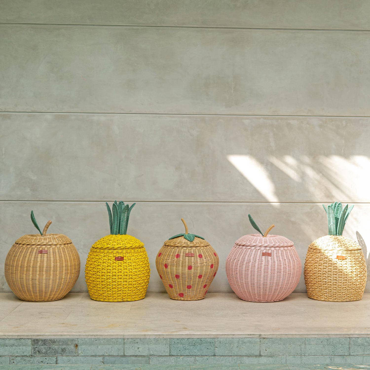 Handcrafted - Strawberry Storage Basket - Rattan Wicker