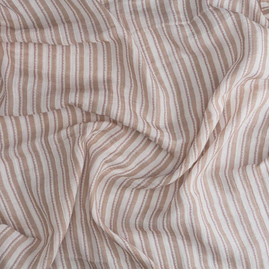 Violet Floral 100% Cotton Muslin Swaddle Blankets (Set of 3)