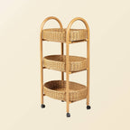 Handcrafted - Con Craft Trolley - Rattan Wicker