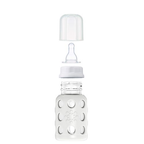 4oz Glass Baby Bottle - Stage 1 Nipple, Stopper, and Cap