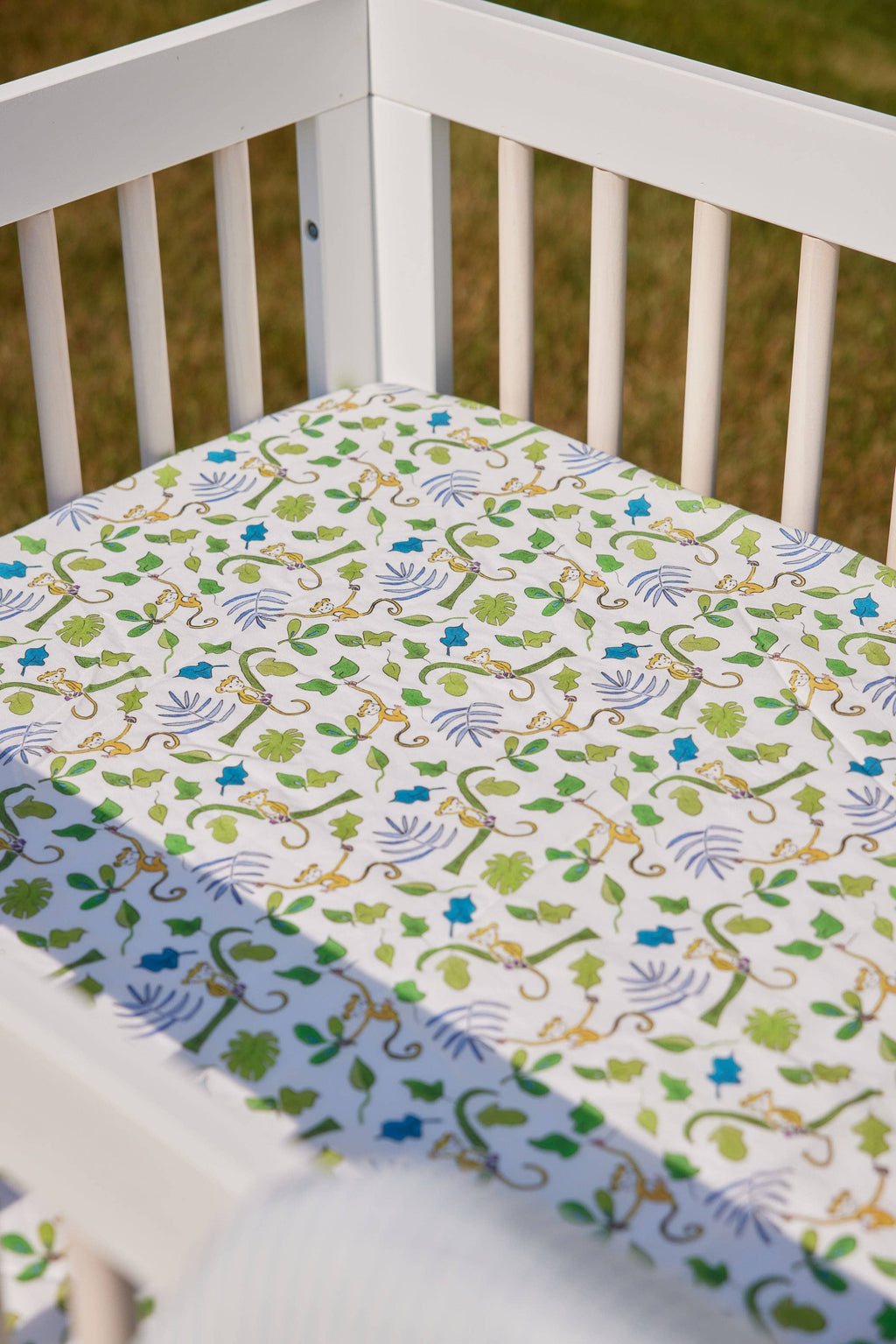Happy Monkey Crib Sheet