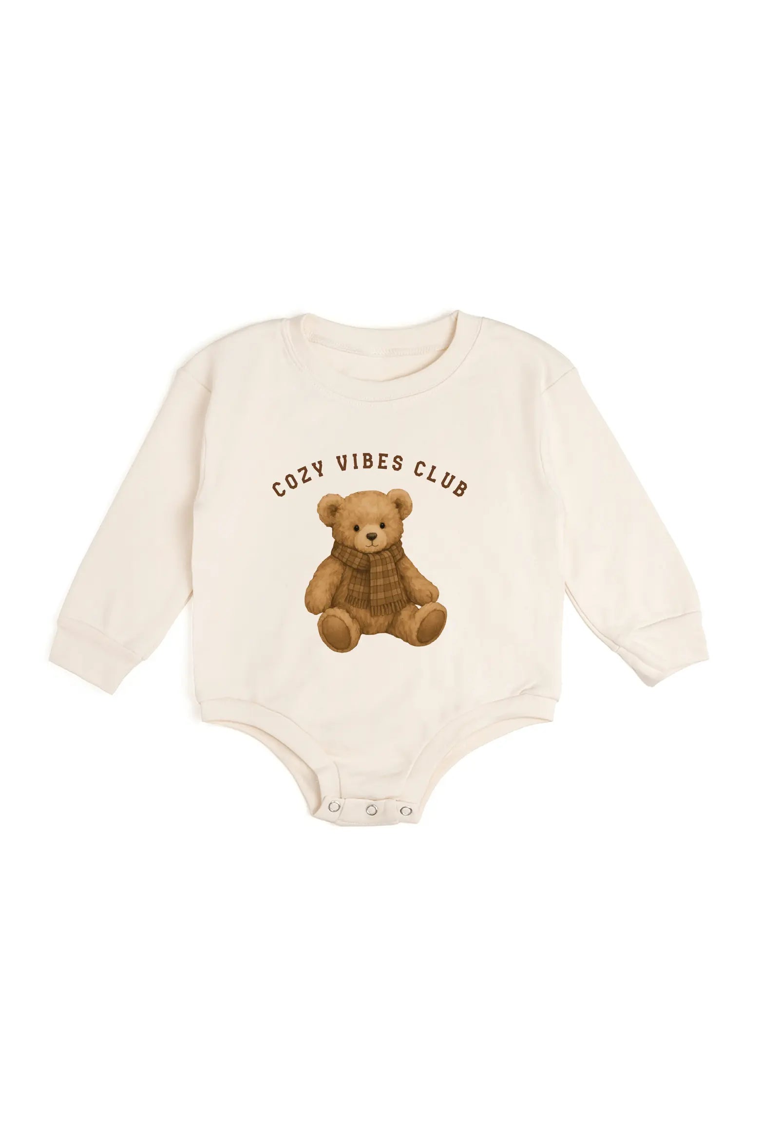 Cozy Teddy Long Sleeve Romper